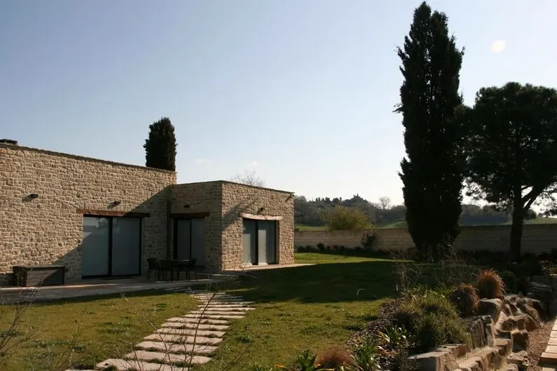 The house and garden