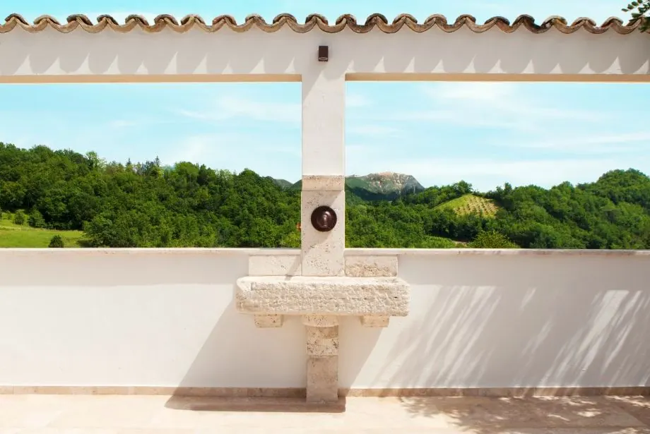 The view from the terrace